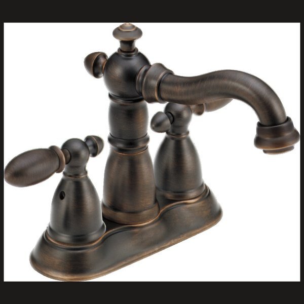 Victorian Two Handle Centerset Bathroom Faucet, Delta, Mfr#: 2555-RBMPU-DST